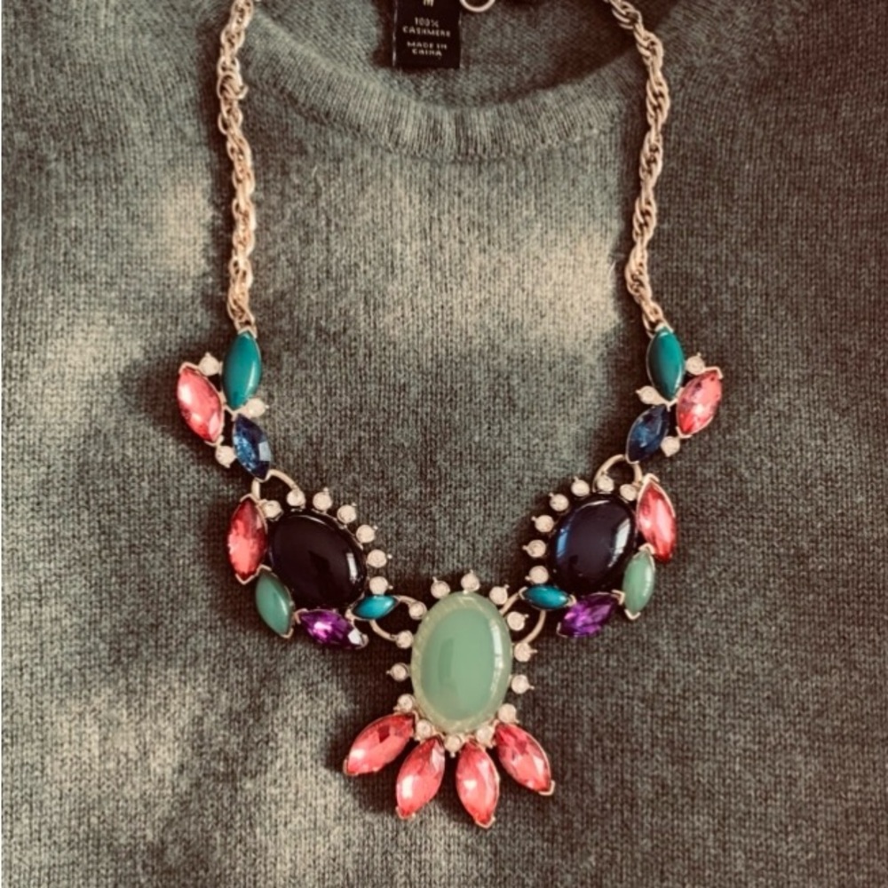 Banana Republic Multicolor Statement Necklace - image 2